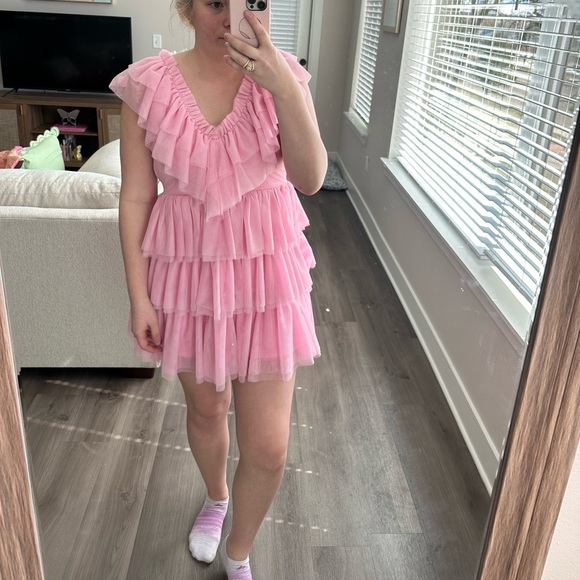 entro Dresses & Skirts - Pink Ruffle Tulle Dress